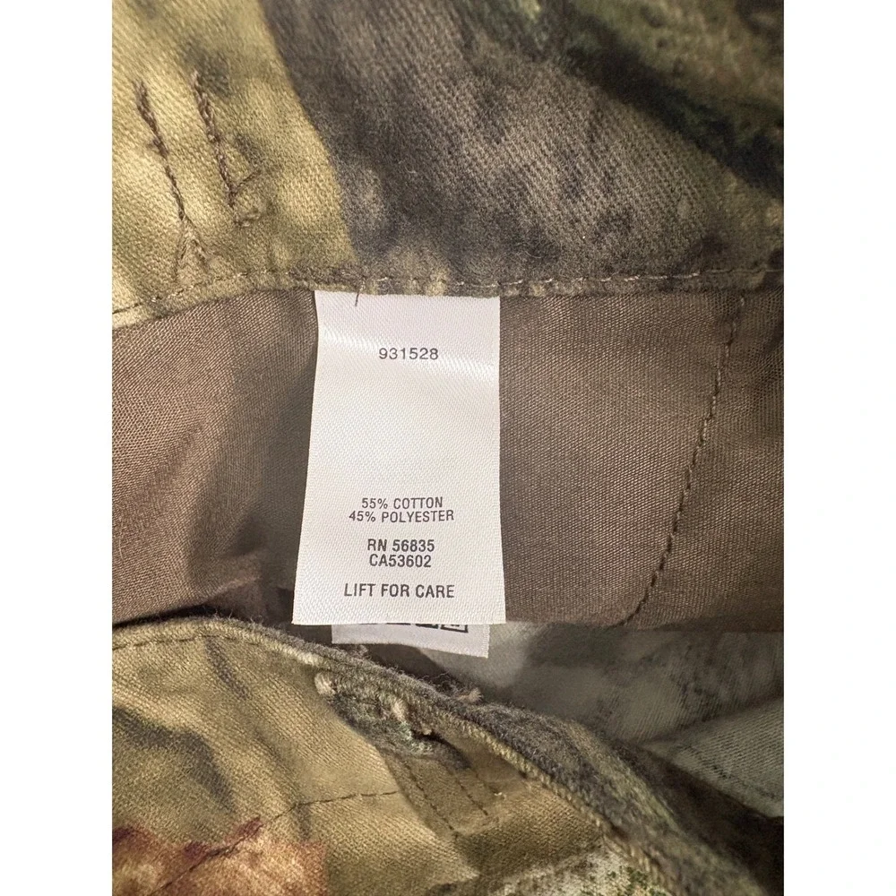 Cabelas Cargo Pants Mens Size 34 Green Mossy Oak‎ Break Up Camo Hunting Outdoor
